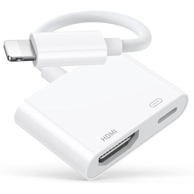 Adaptador LIGHTNING  a HDMI (H) + LIGHTNING (H) para MAC